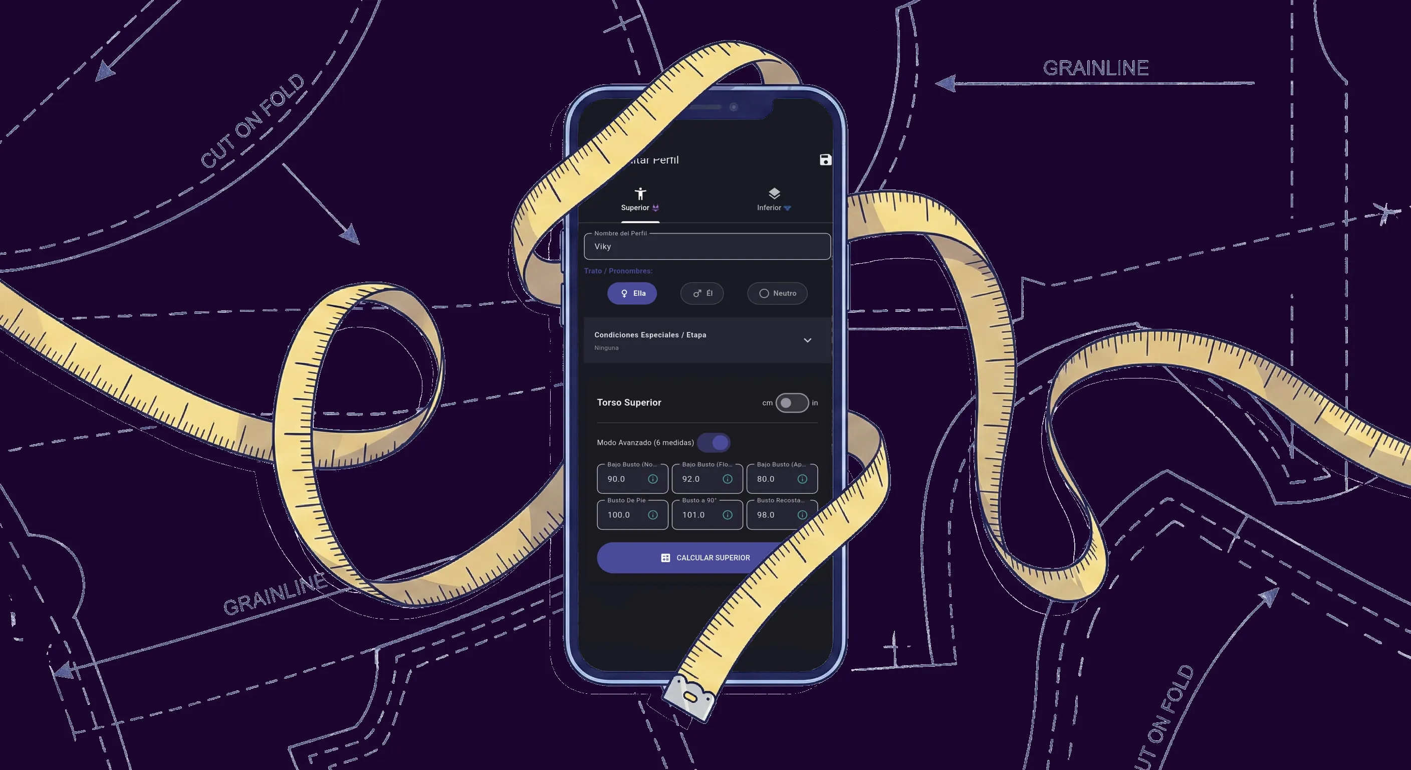 Reporte de Talles PDF - Modo Oscuro